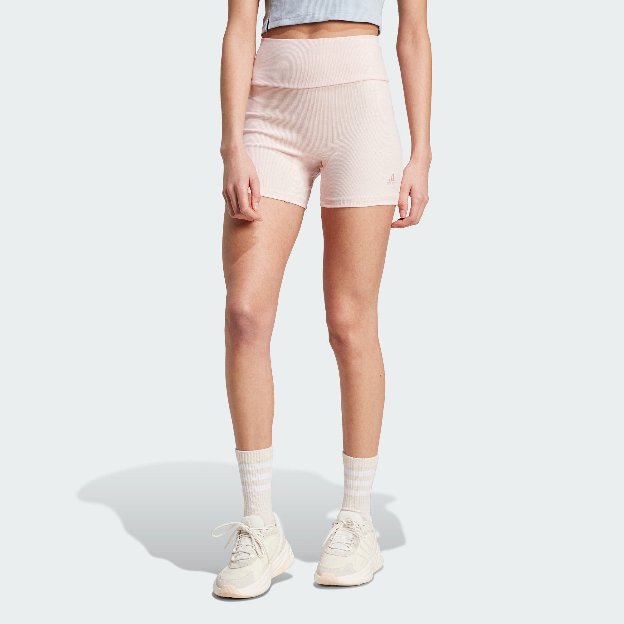 adidas Sportswear Shorts LOUNGE RIBBED HIGH-WAIST günstig online kaufen