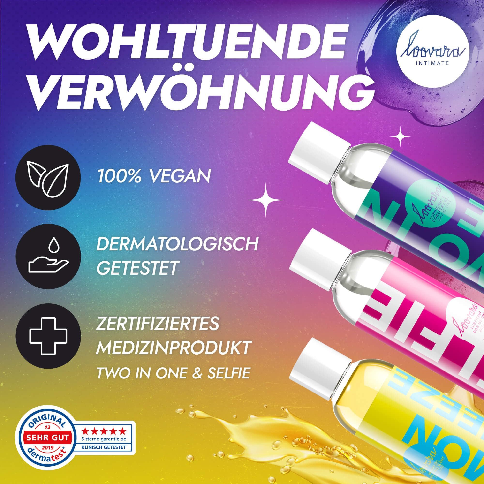 Loovara Gleitgel Loovara Happy Weekend Gleitgel-Set, Spar-Set, 3-tlg.