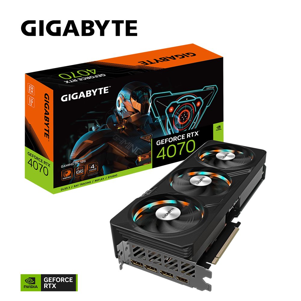 Gigabyte GeForce RTX 4070 GAMING OC 12G Grafikkarte (12 GB, GDDR6X)