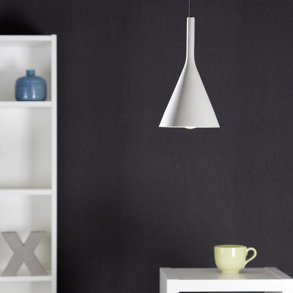 famlights Pendelleuchte famlights, Betonpendelleuchte Gerrit in Grau E27 max. 40W