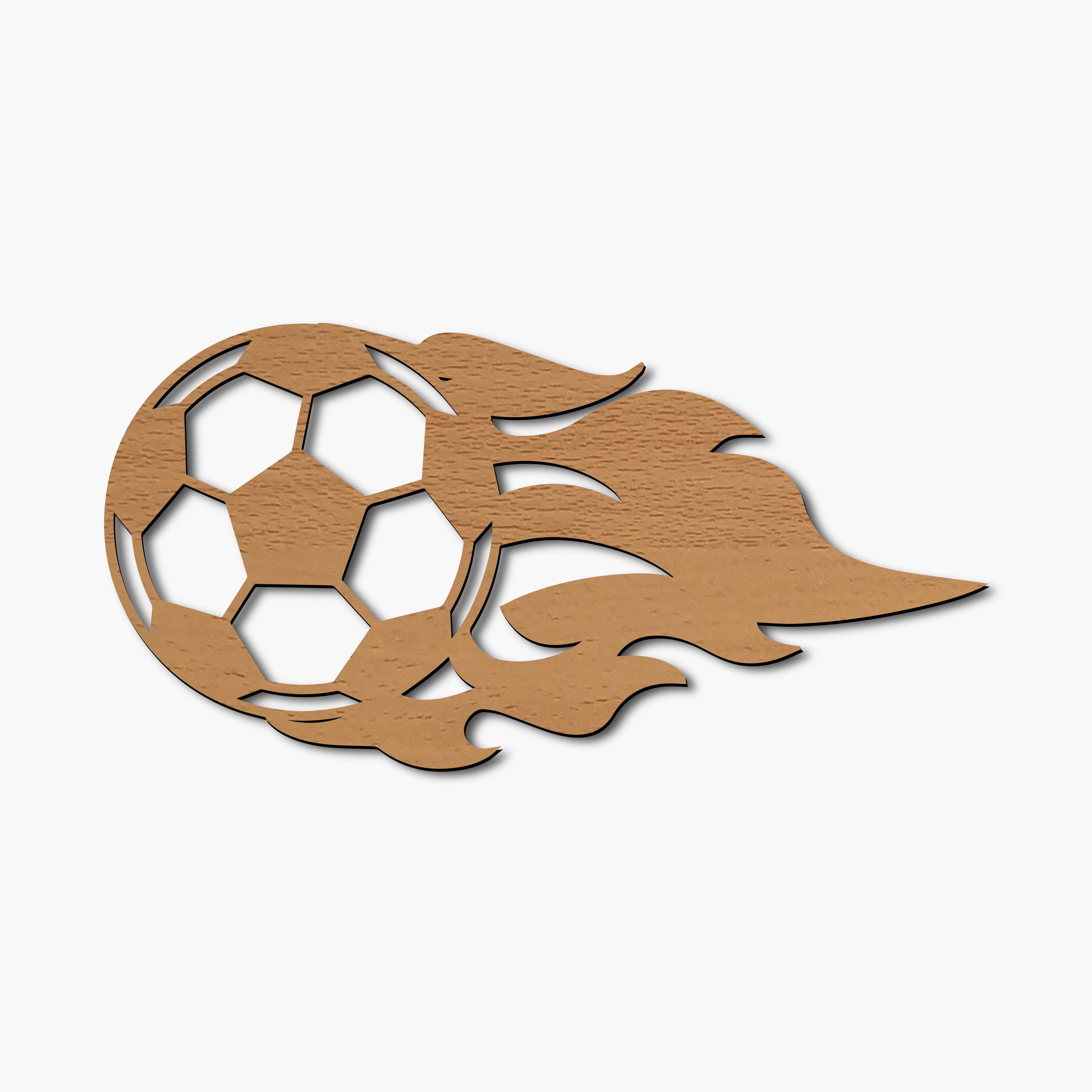 Namofactur LED Nachtlicht Fußball Kinderzimmer Nachtlicht Kinder Wandlampe I MDF Holz, LED fest integriert, Warmweiß