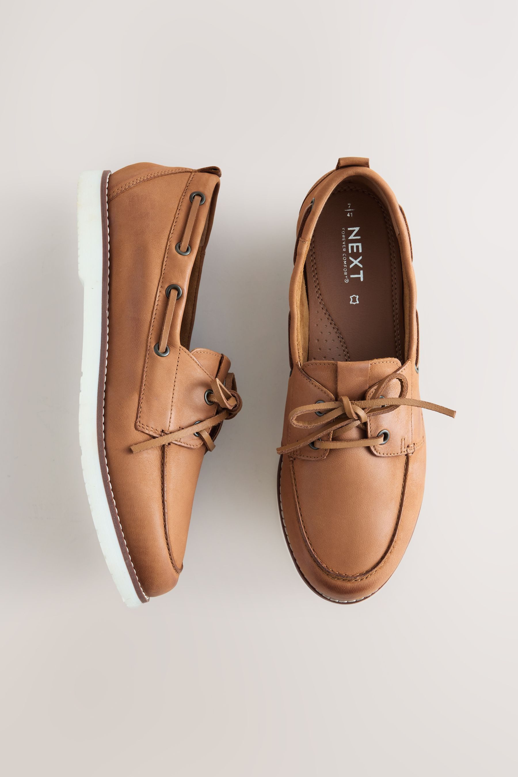 Next Forever Comfort® Leder-Bootsschuhe mit Schnürung günstig online kaufen