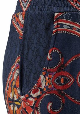 LASCANA Strandhose mit Paisleyprint und Taschen, leichte Jerseyhose, elastisch