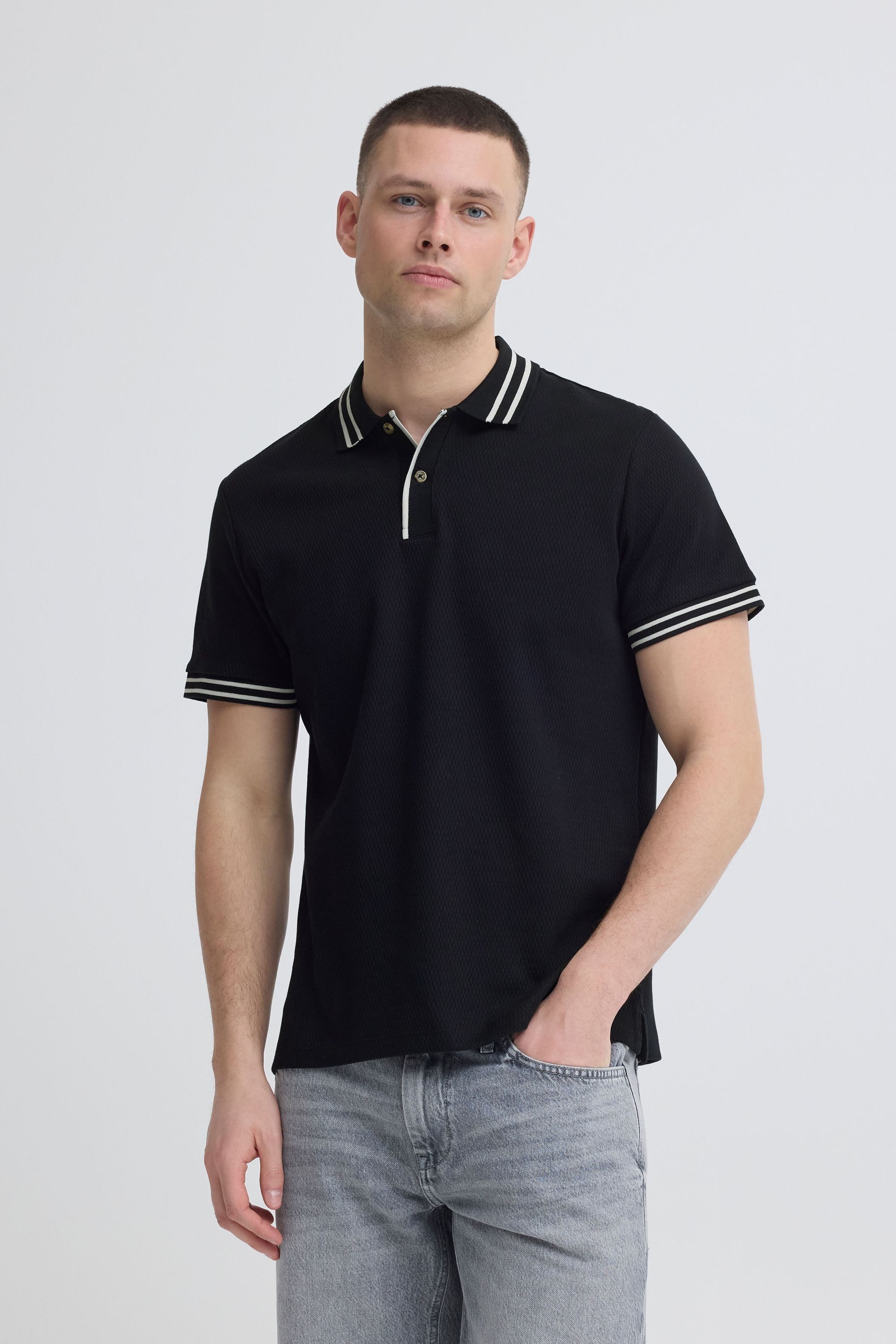 Blend Poloshirt BHFable Klassisches Polo-Shirt mit kurzer Knopfleiste