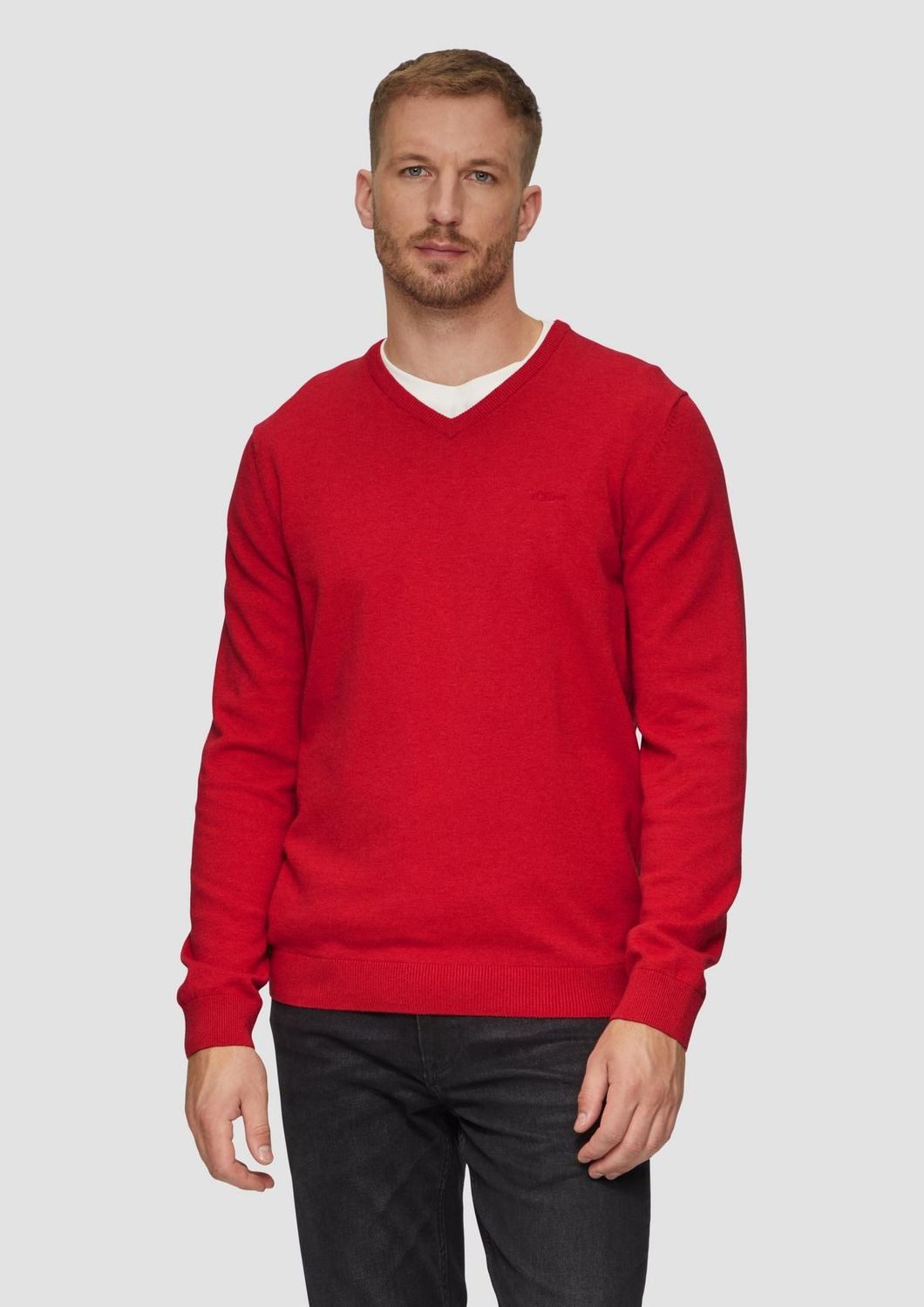 s.Oliver V-Ausschnitt-Pullover Pullover (1-tlg) V-Ausschnitt, langarm, günstig online kaufen