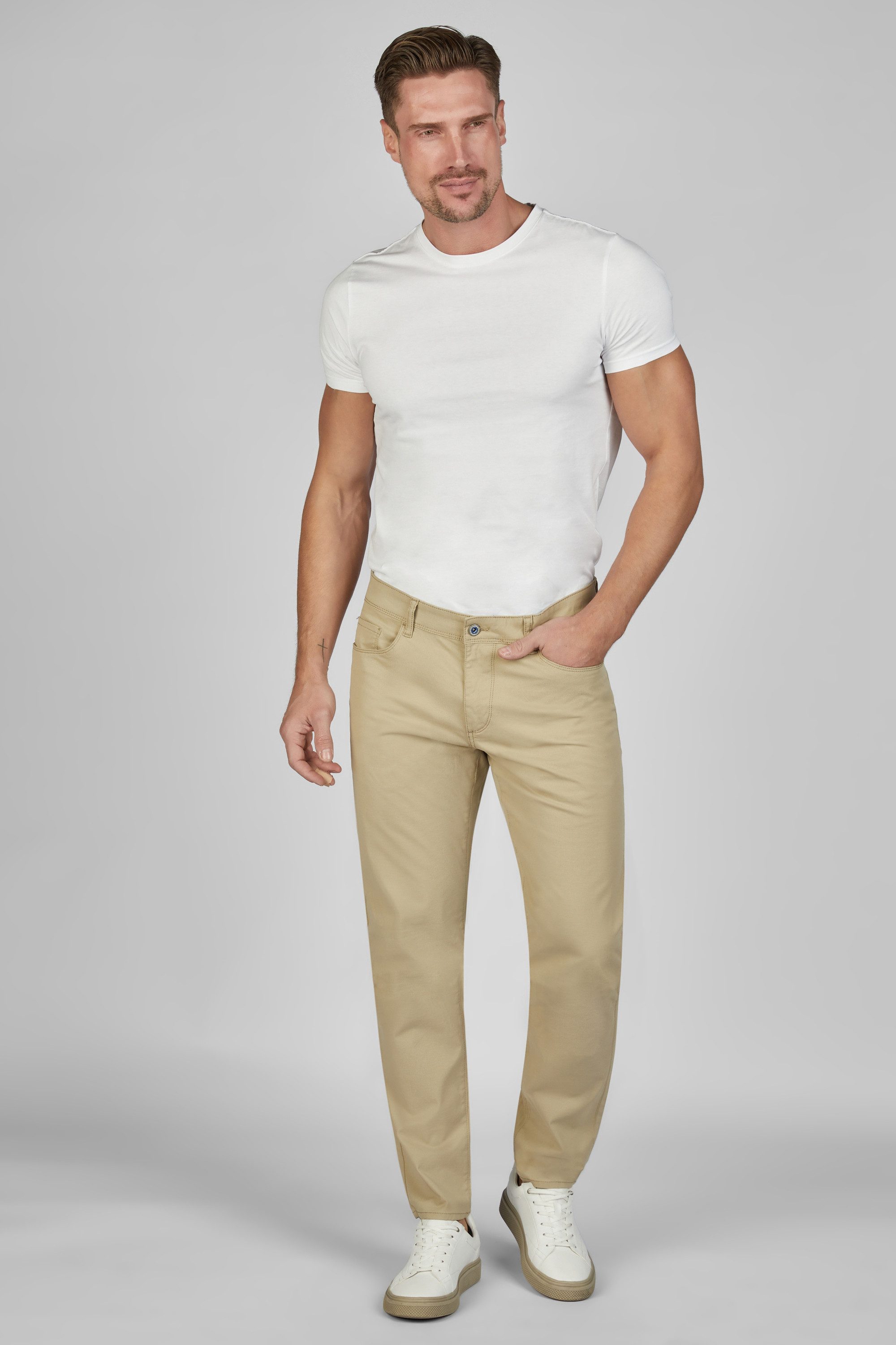Hattric 5-Pocket-Hose 5-Pocket-Jeans Hunter Summer Stretch Twill
