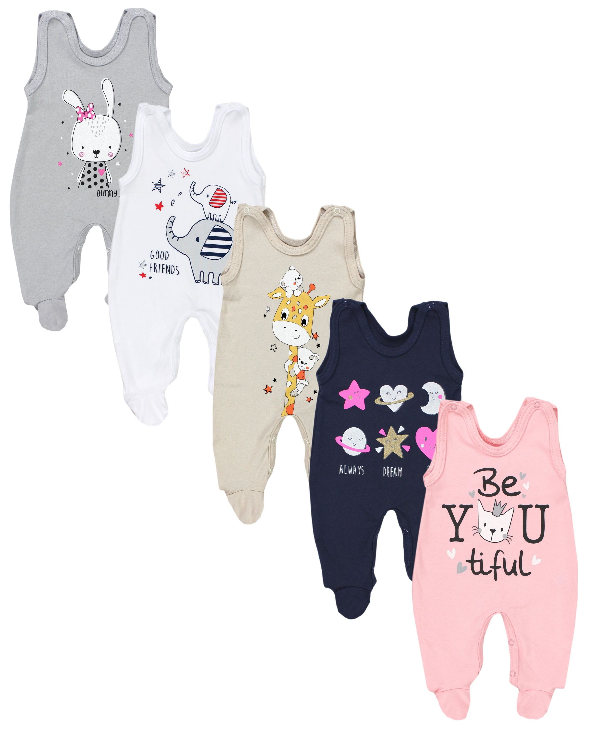 TupTam Ползунки TupTam Baby Unisex Ползунки mit Aufdruck Spruch 5er Pack
