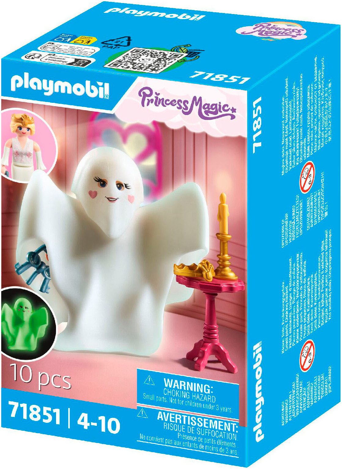 Playmobil® Prinzessinnen-Schlossgespenst (71851), Playmobil Princess Magic Konstruktions-Spielset, (10 St), Made in Europe