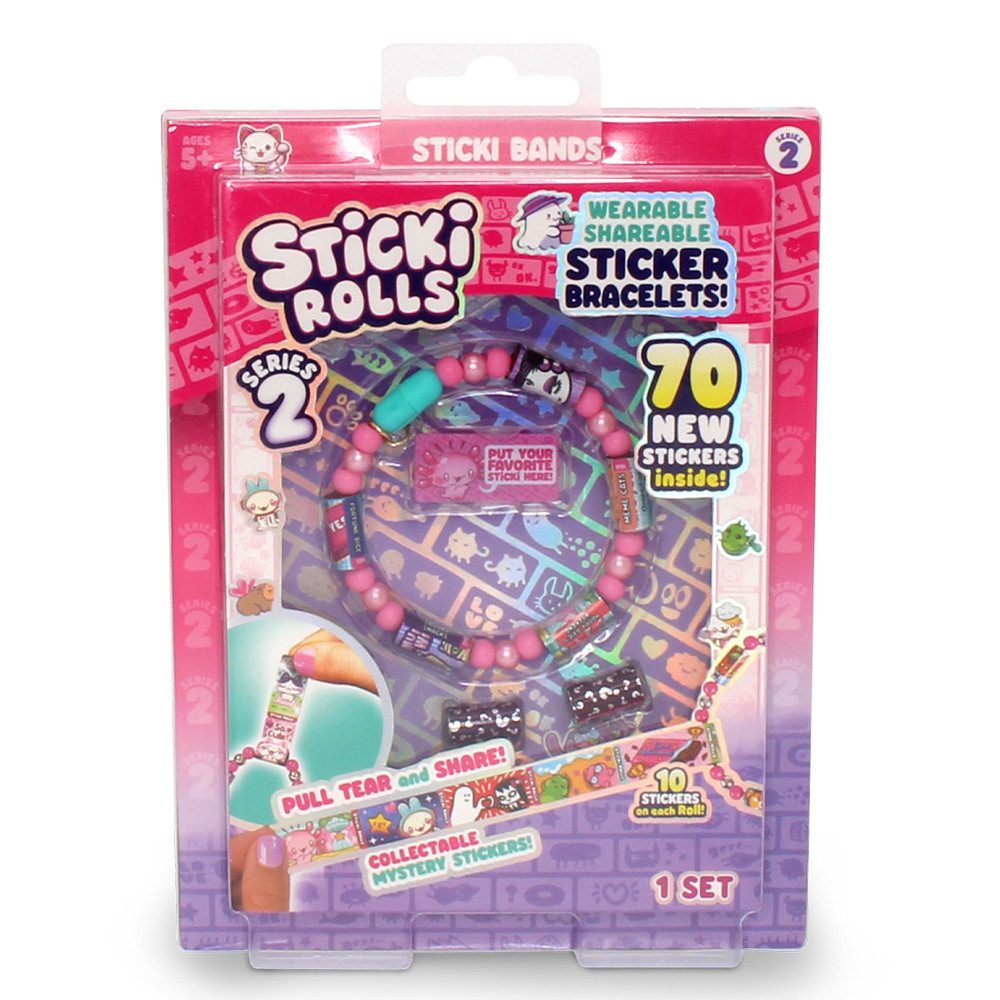 Jazwares Schmuckset Sticki Rolls - Sticker-Armbänder inkl. 70 Sticker - Serie 2