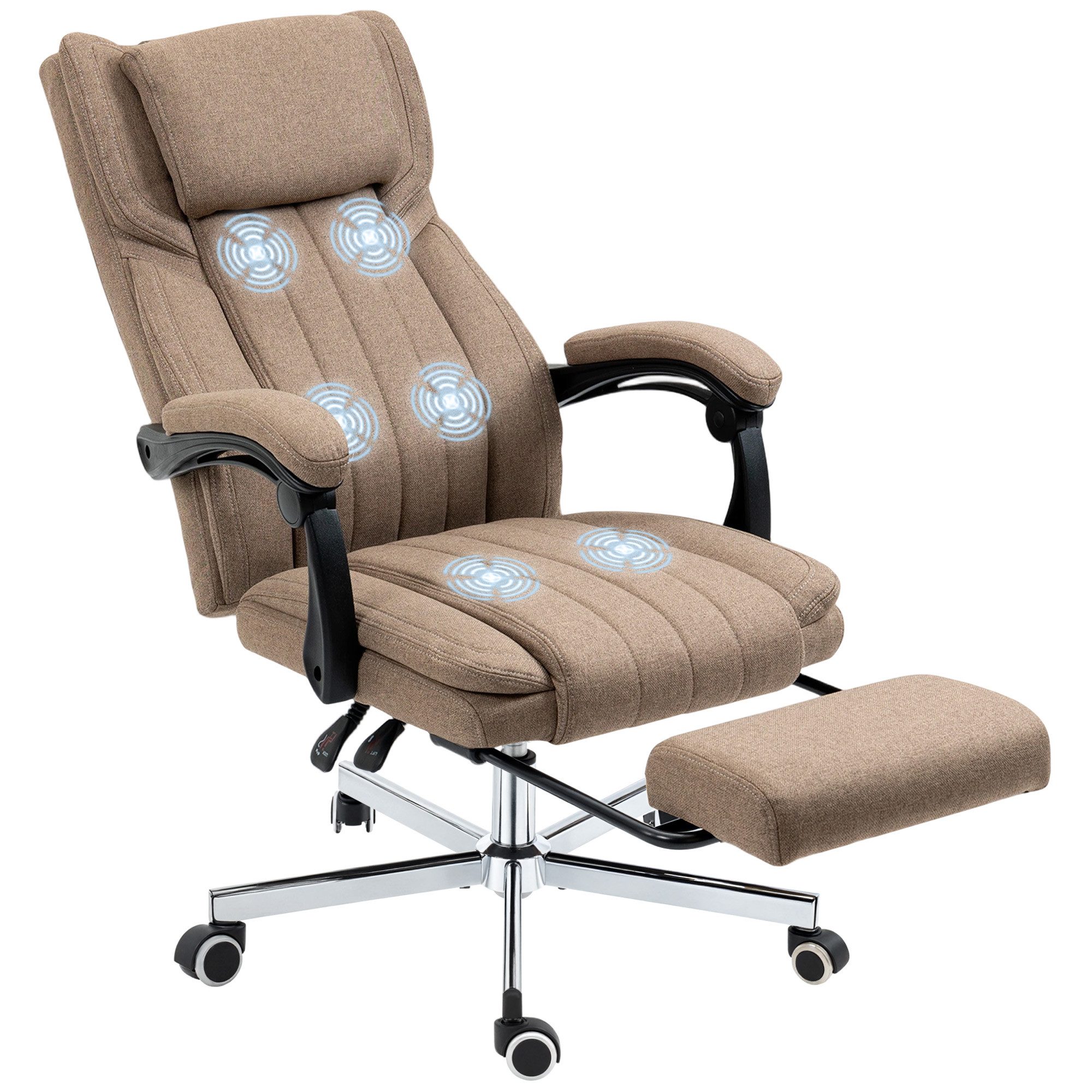 Vinsetto Schreibtischstuhl ergonomischer Bürostuhl mit 5 günstig online kaufen