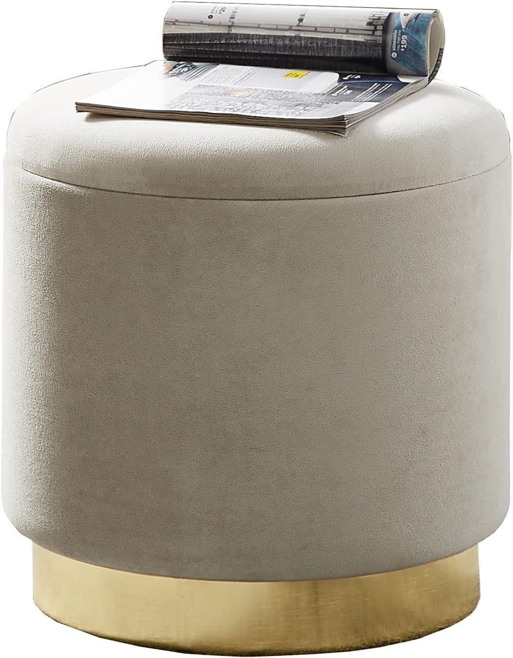 Zedelmaier Sitzhocker rund Hocker Zylindrischer Samthocker Fußbank (ZD37), günstig online kaufen