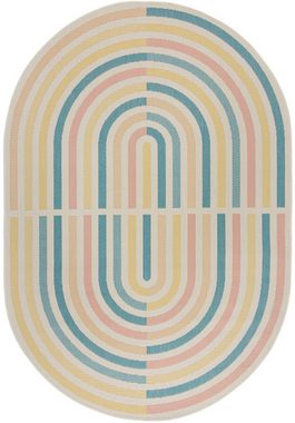 Teppich Riviera Outdoor, FLAIR RUGS, oval, Höhe: 3 mm, Outdoor Teppich