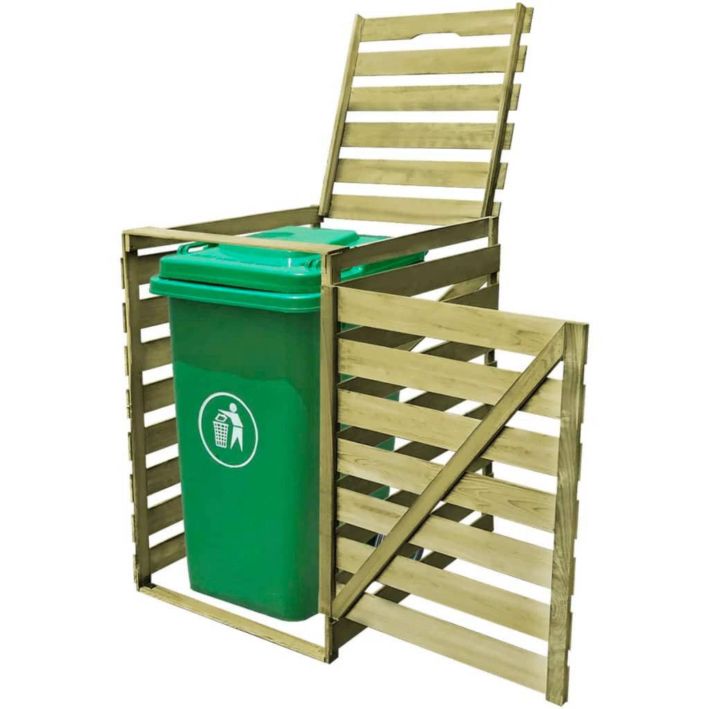 vidaXL Mülltonnenbox Mülltonnen Verkleidung Mülltonnenbox für 1 Tonne 240 L Imprägniertes H