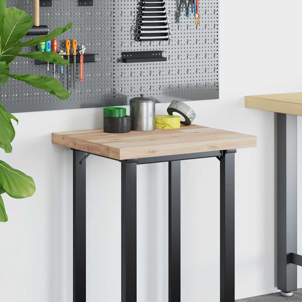 vidaXL Schreibtischplatte Schreibtischplatte Unbehandelt 100x50x4 cm Massivholz