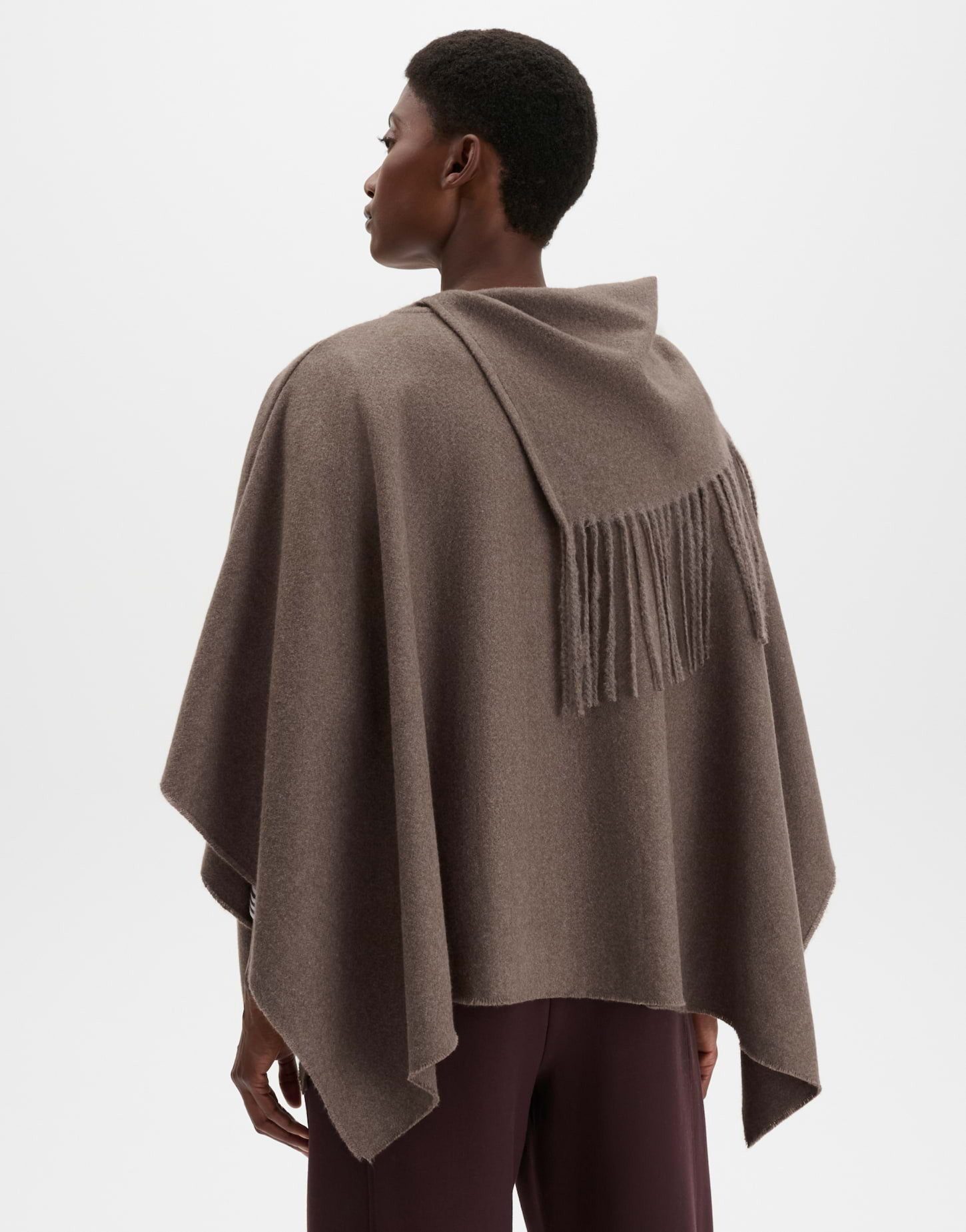 someday Poncho Birula cape aus weich fließender Webware Quadratische Form mit weich fließendem Fall zum Drapieren – Bild 3 von 5