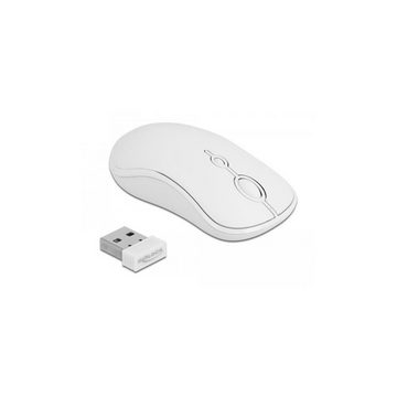 Delock USB Tastatur und Maus Set 2,4 GHz kabellos weiß Tastatur- und Maus-Set