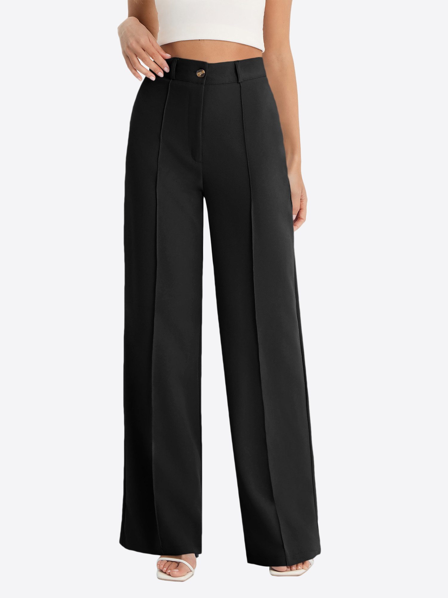 Imily Bela Marlene-Hose Damen Businesshose weitem Anzughose (Packung, 1-tlg günstig online kaufen