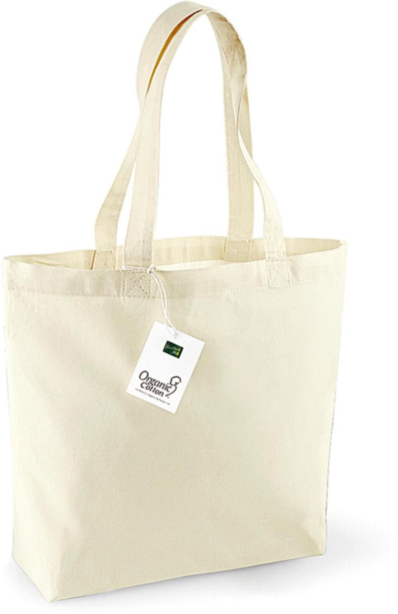 Westford Mill Umhängetasche Organic Cotton Shopper 32 x 35 x 12 cm