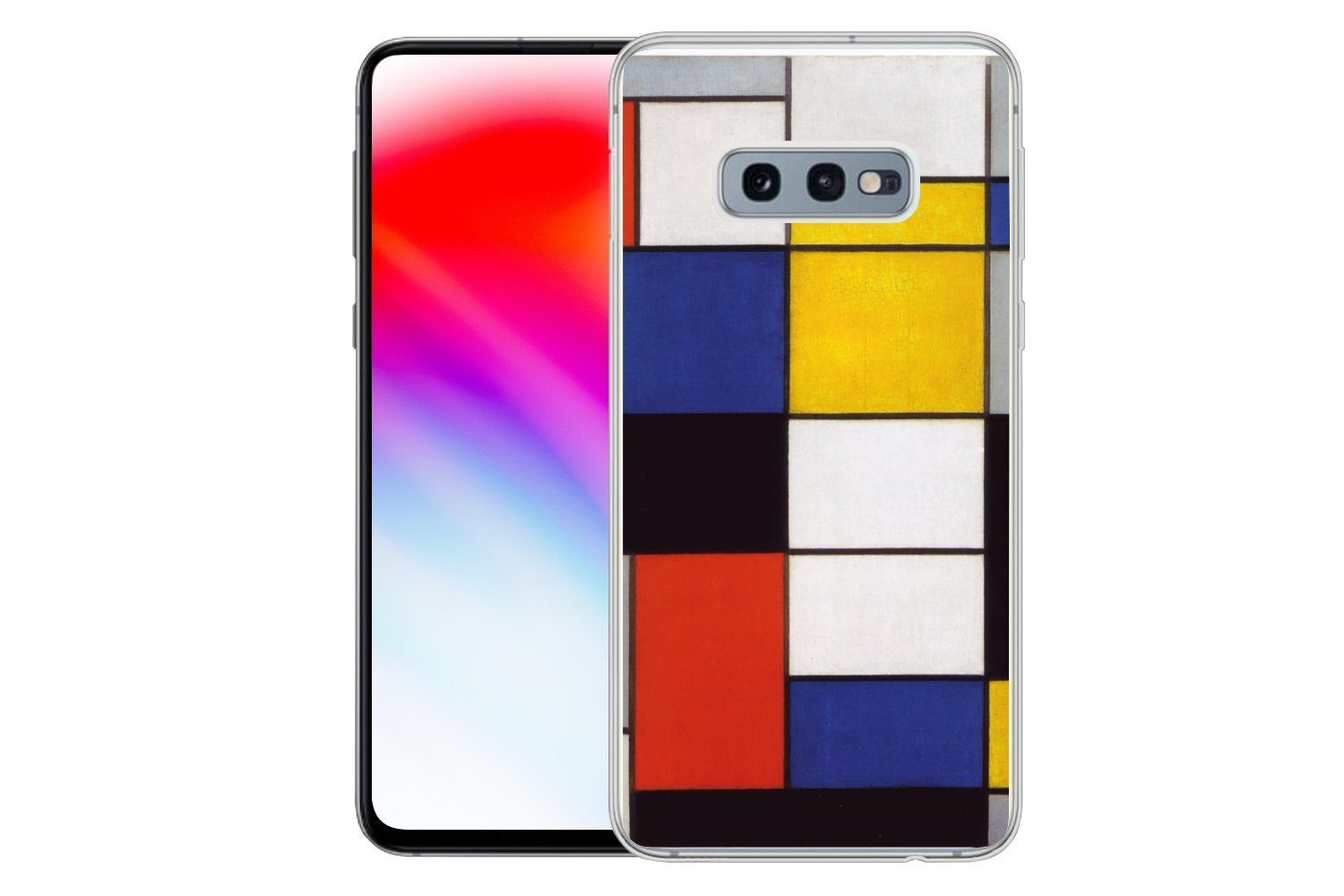 MuchoWow Handyhülle für Samsung Galaxy S10e Komposition A - Piet Mondrian, Phone Case, Silikon, Schutzhülle Dünn