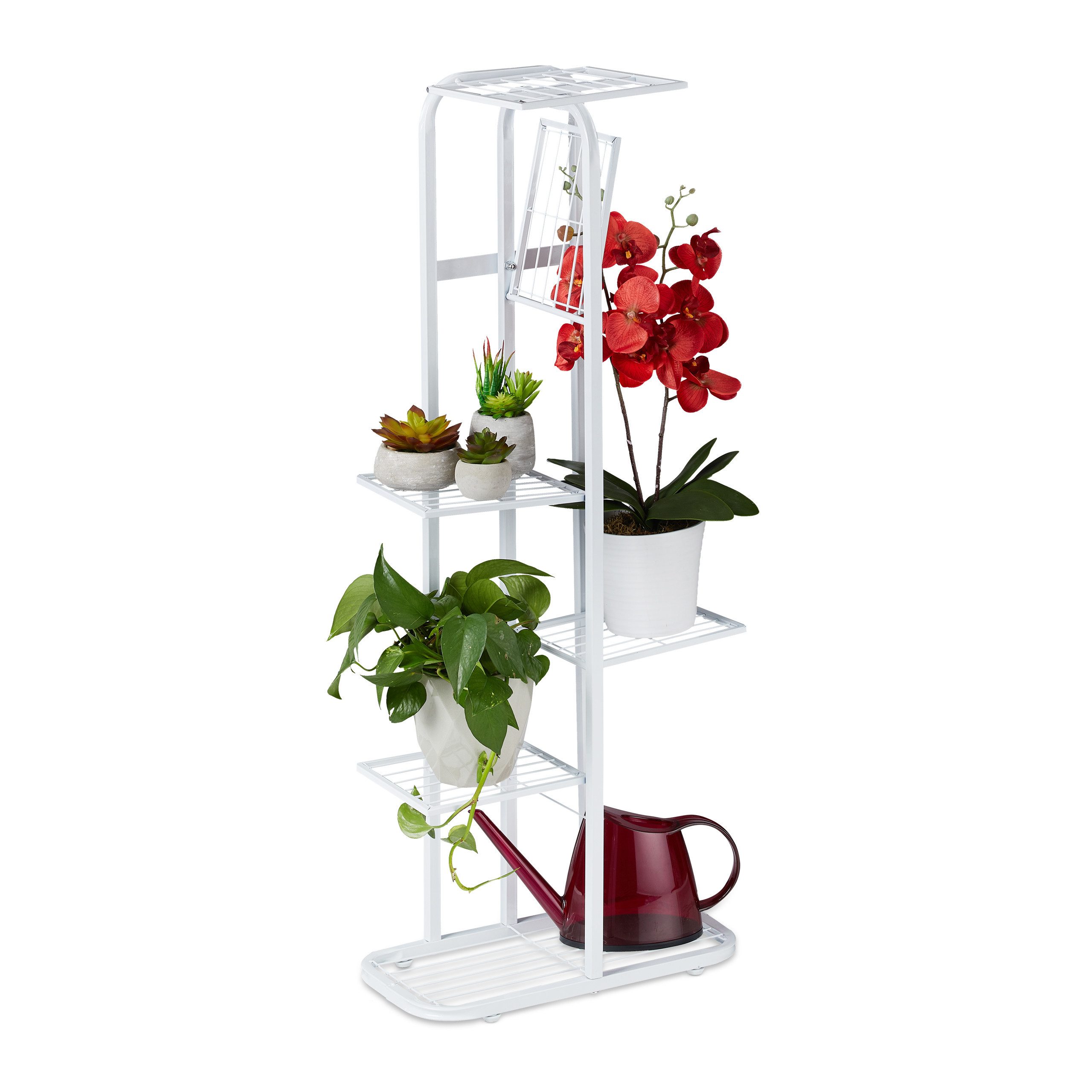 relaxdays Blumenständer Metall Blumentreppe 6 Etagen, günstig online kaufen
