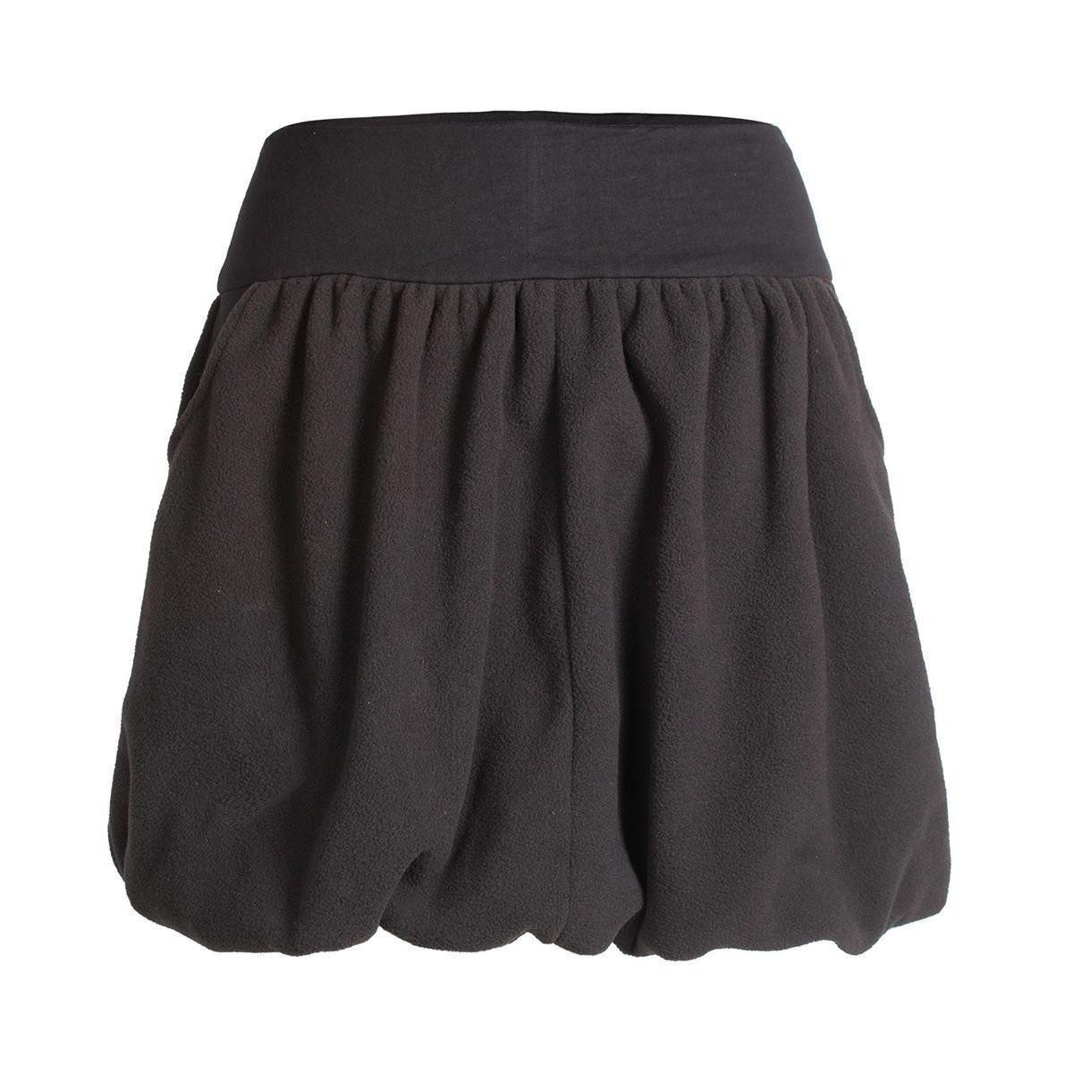 Vishes Ballonrock Extra warmer Ballonrock Fleece-Rock kurz Cacheur, Hippie, Elfen, Goa Style