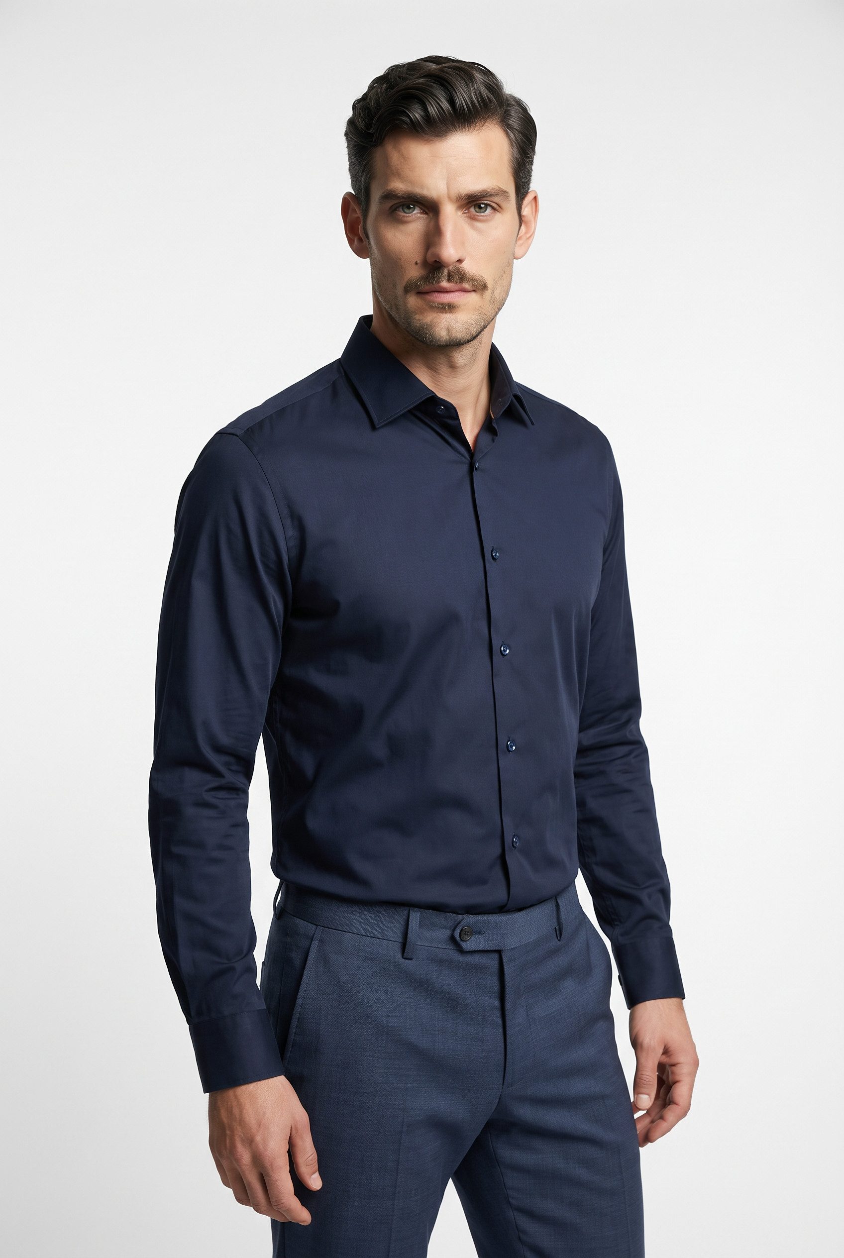 BOSS Businesshemd Kentkragen, Regular Fit, bügelleichte Qualität
