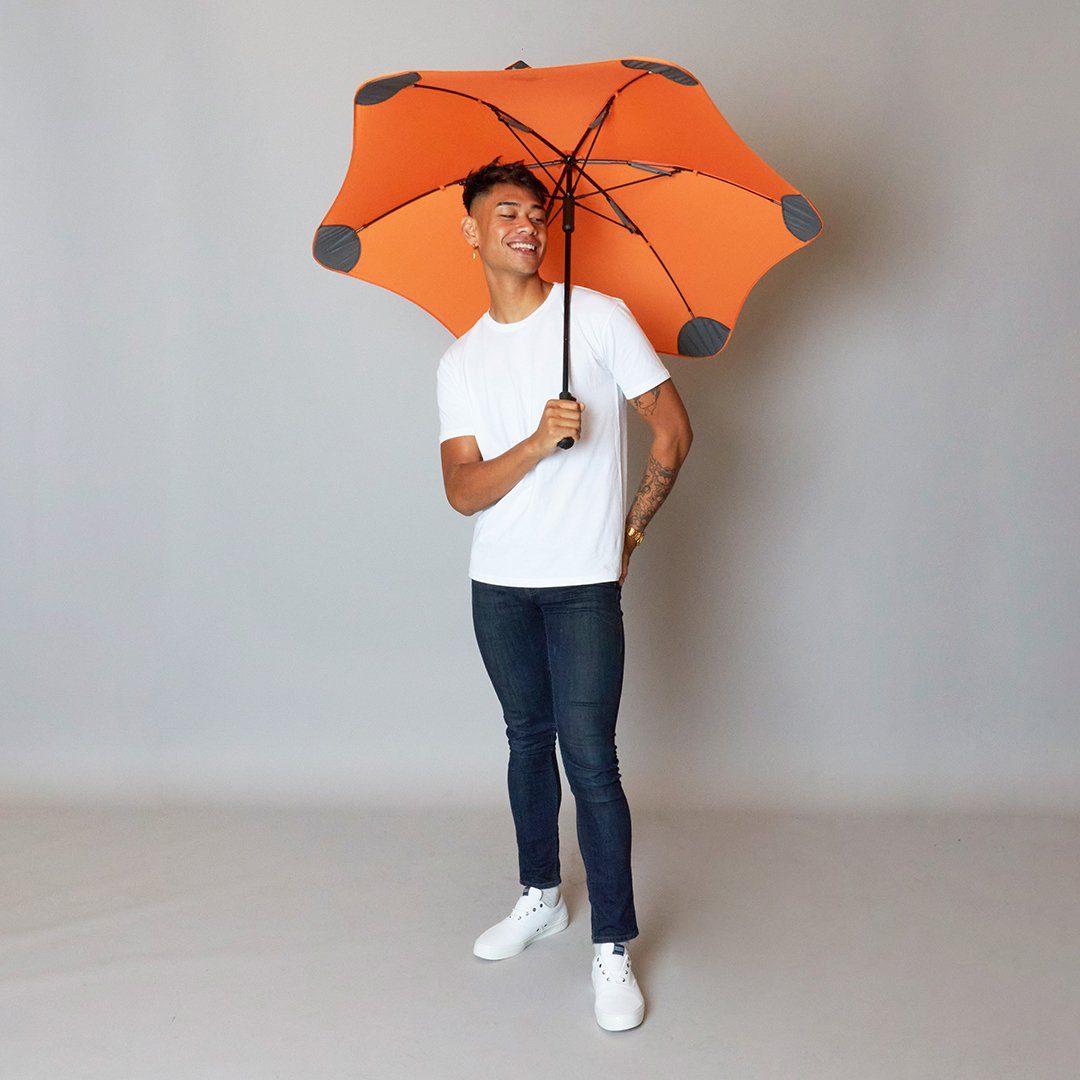 Stockregenschirm herausragende Silhouette patentierte orange einzigartige Classic, Blunt Technologie,