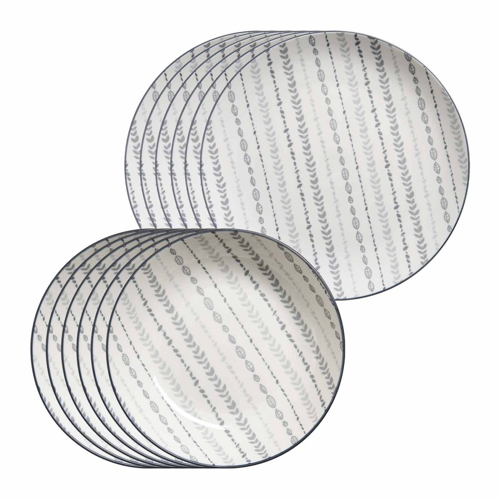 Ritzenhoff & Breker Tafelservice Sendai Ranke Tafelservice 12er Set (12-tlg), 6 Personen, Porzellan