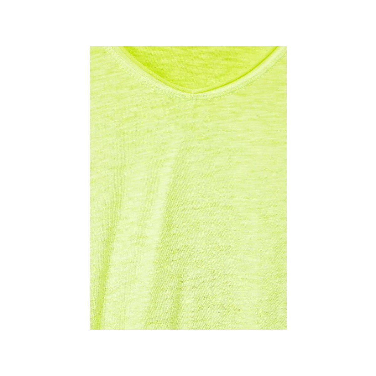 yellow T-Shirt (1-tlg) hell-grün Cecil limelight