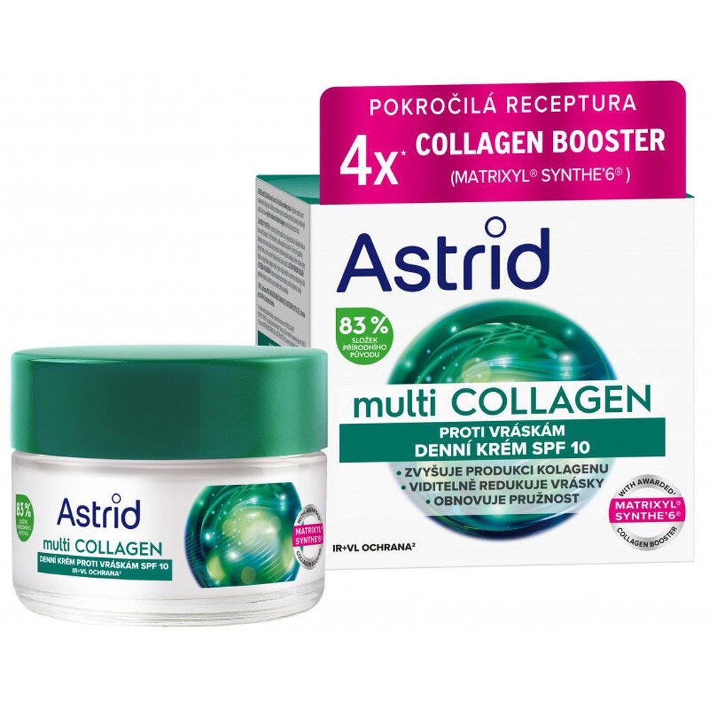 Astrid Tagescreme Tagescreme gegen Falten und Elastizität, SPF 10, Multi Collagen