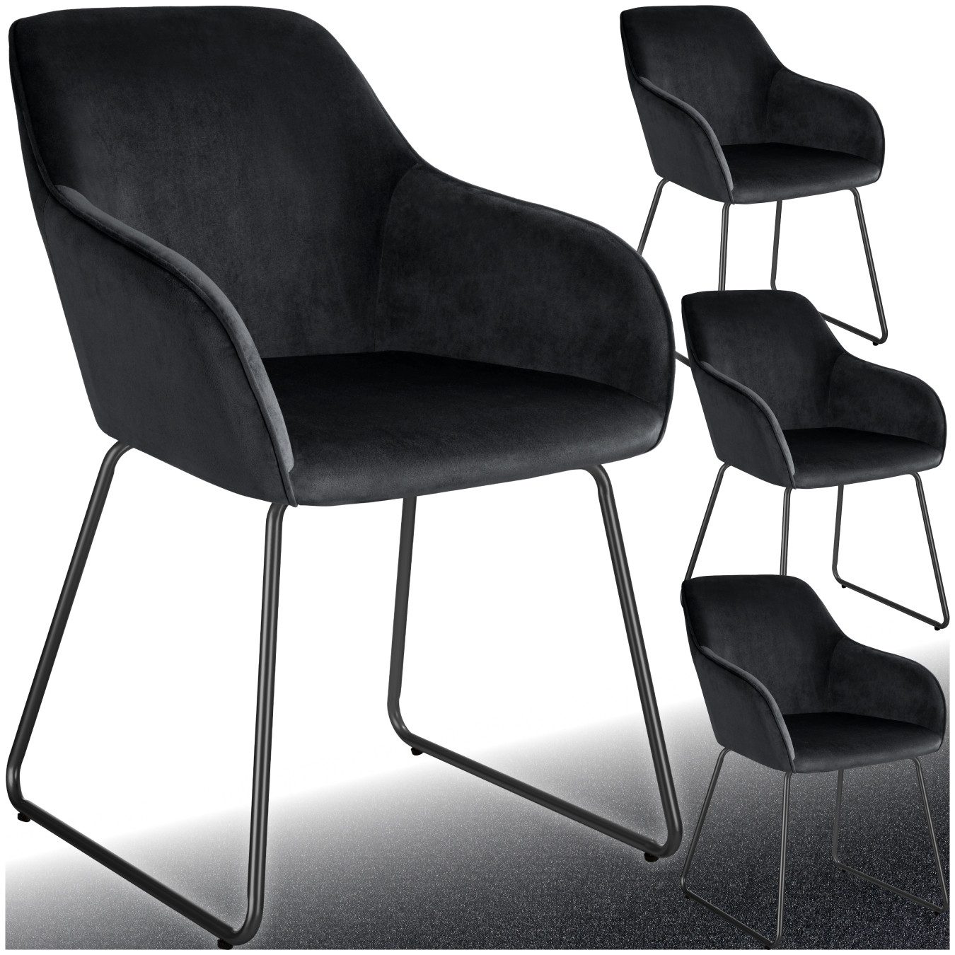 tectake Esszimmerstuhl Jeane (Set, 4 St), günstig online kaufen
