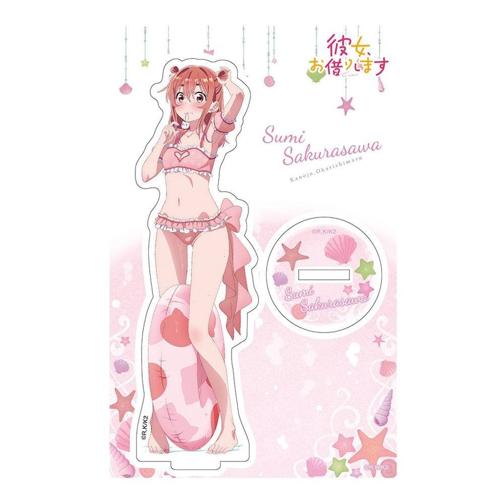 Kadokawa Spielwelt Rent-A-Girlfriend Swimsuit Acryl Figur Sumi Sakurasawa 14 cm