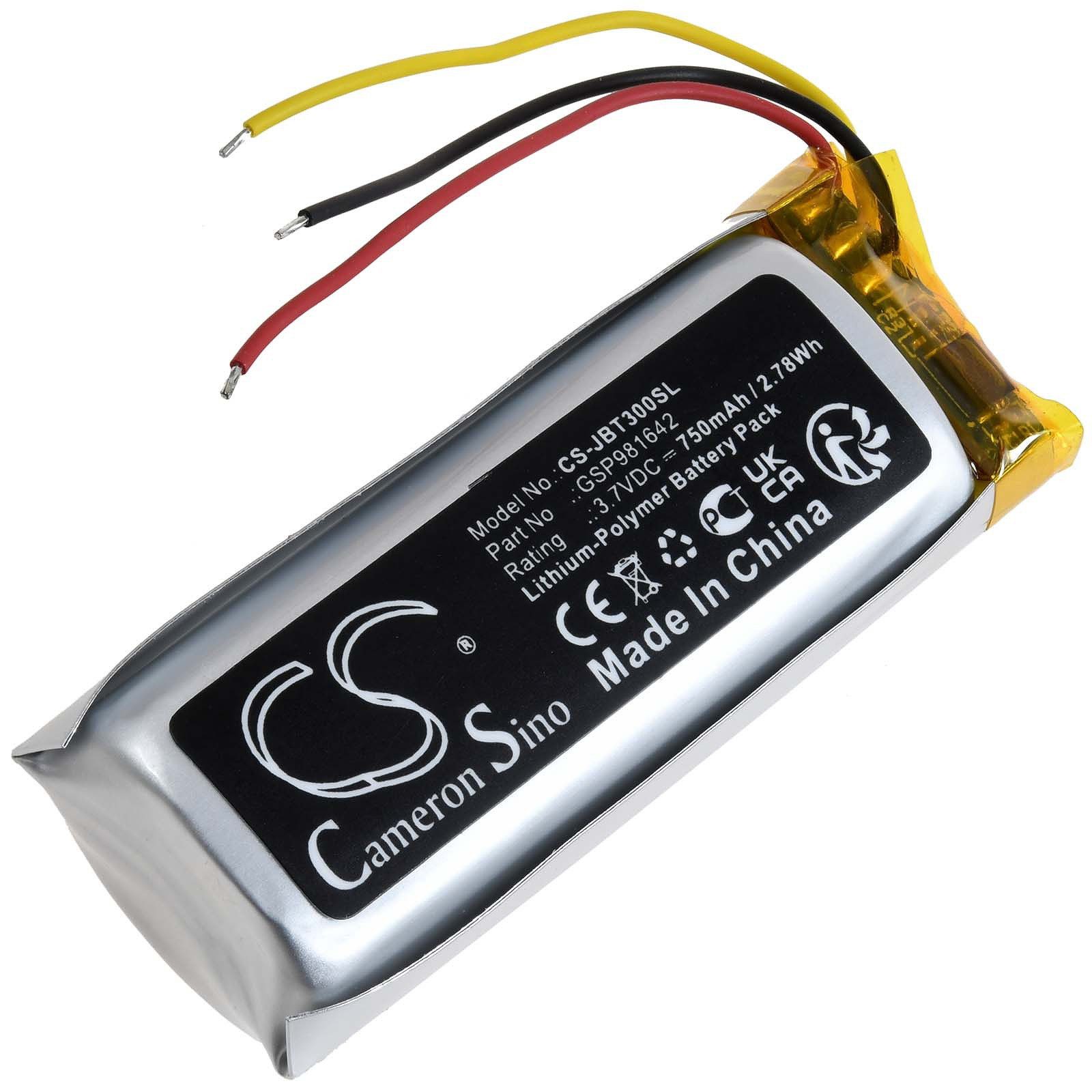 Powery Akku für JBL Typ GSP981642 Akku 750 mAh (3.7 V)