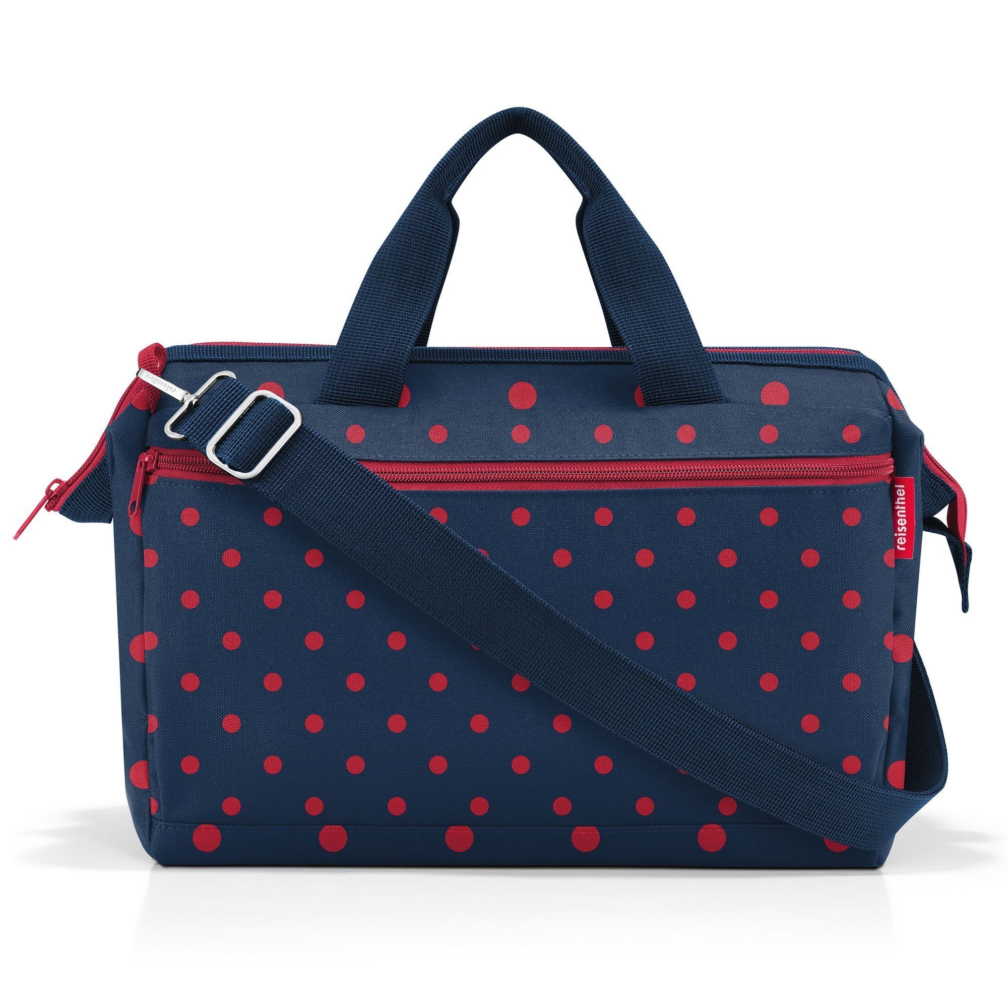 Weekender red Travelling, mixed REISENTHEL® Polyester dots