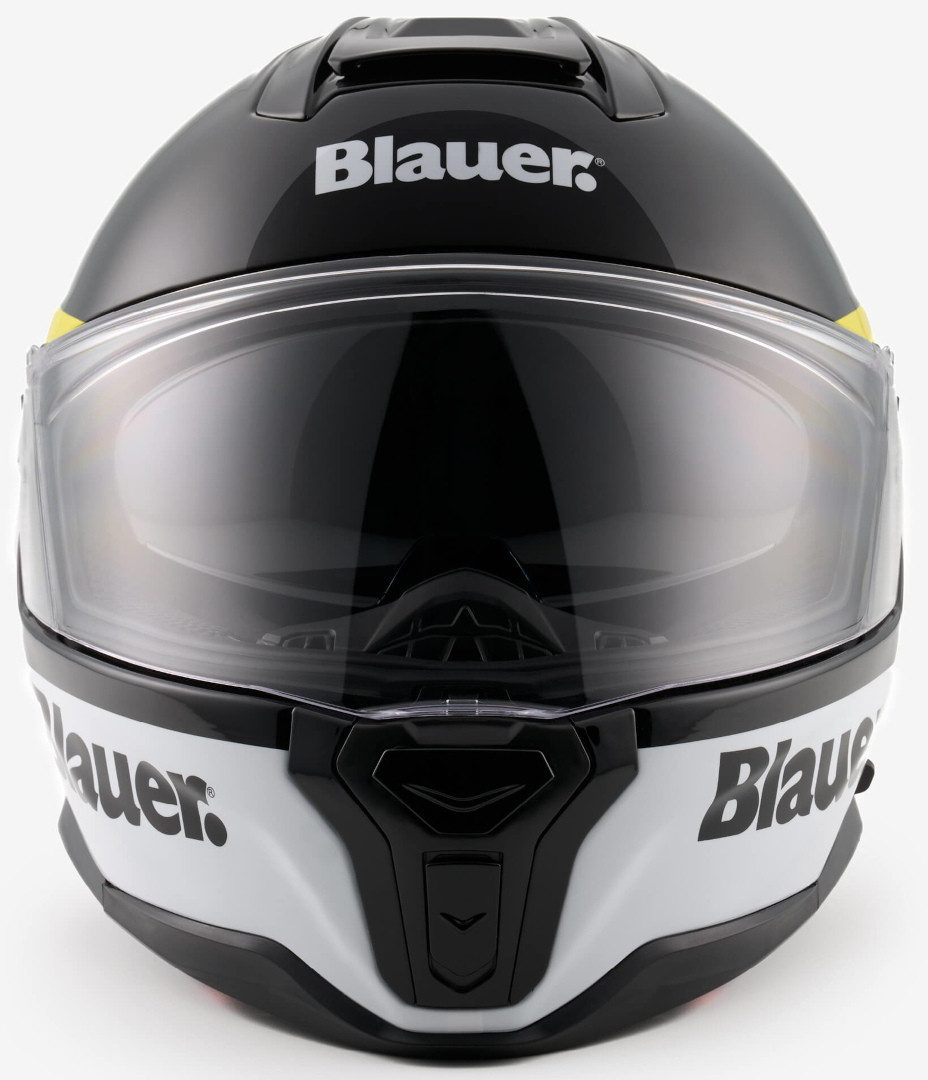 Blauer Motorradhelm FF-01 Helm, vorbereitet für Kommunikationssystem,Notfallsystem-Polsterung (EQ