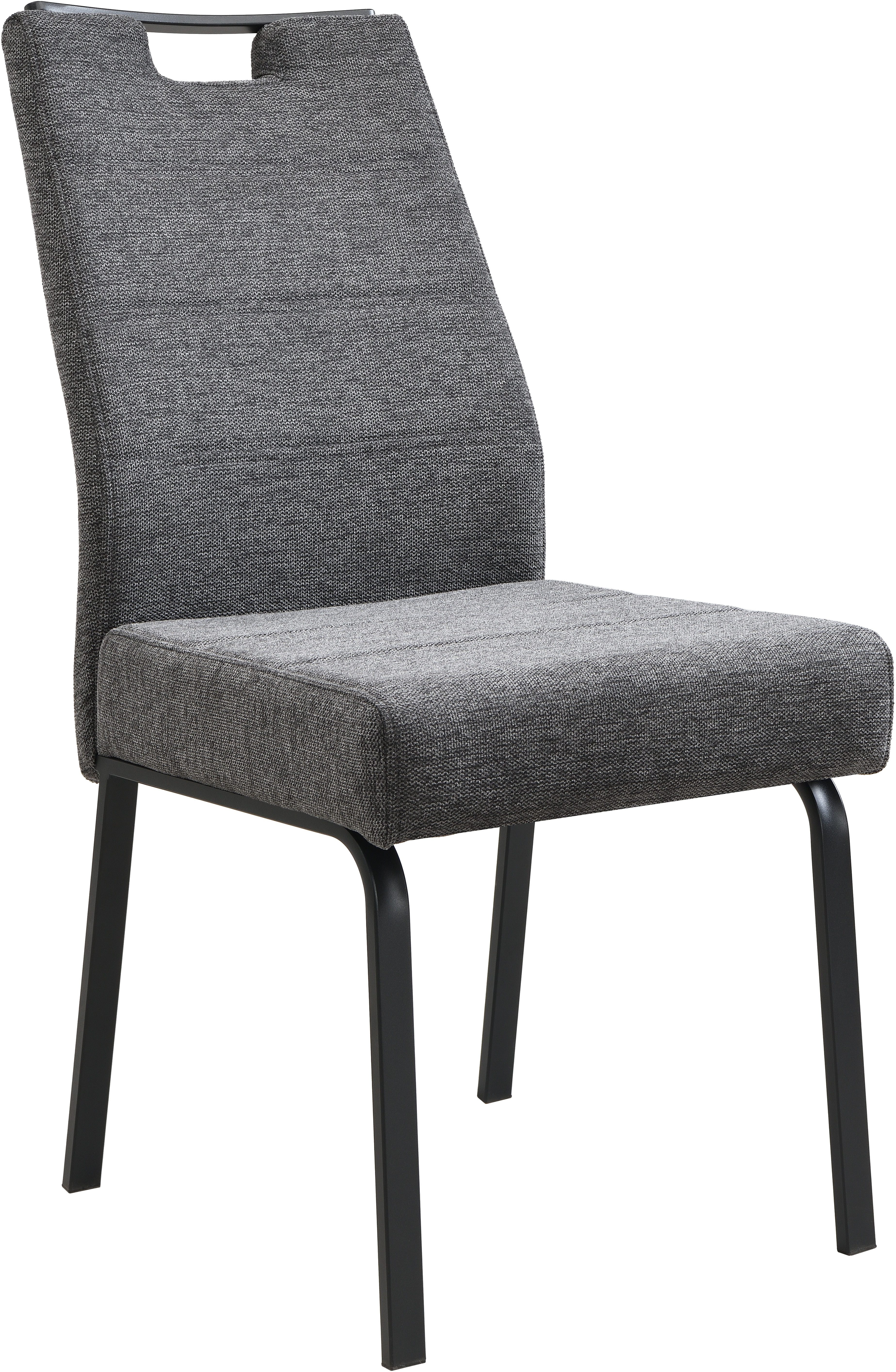 HELA 4-Fußstuhl ELVAS (1 St), XL-Sitzbreite, mit Federkorb, 140kg belastbar