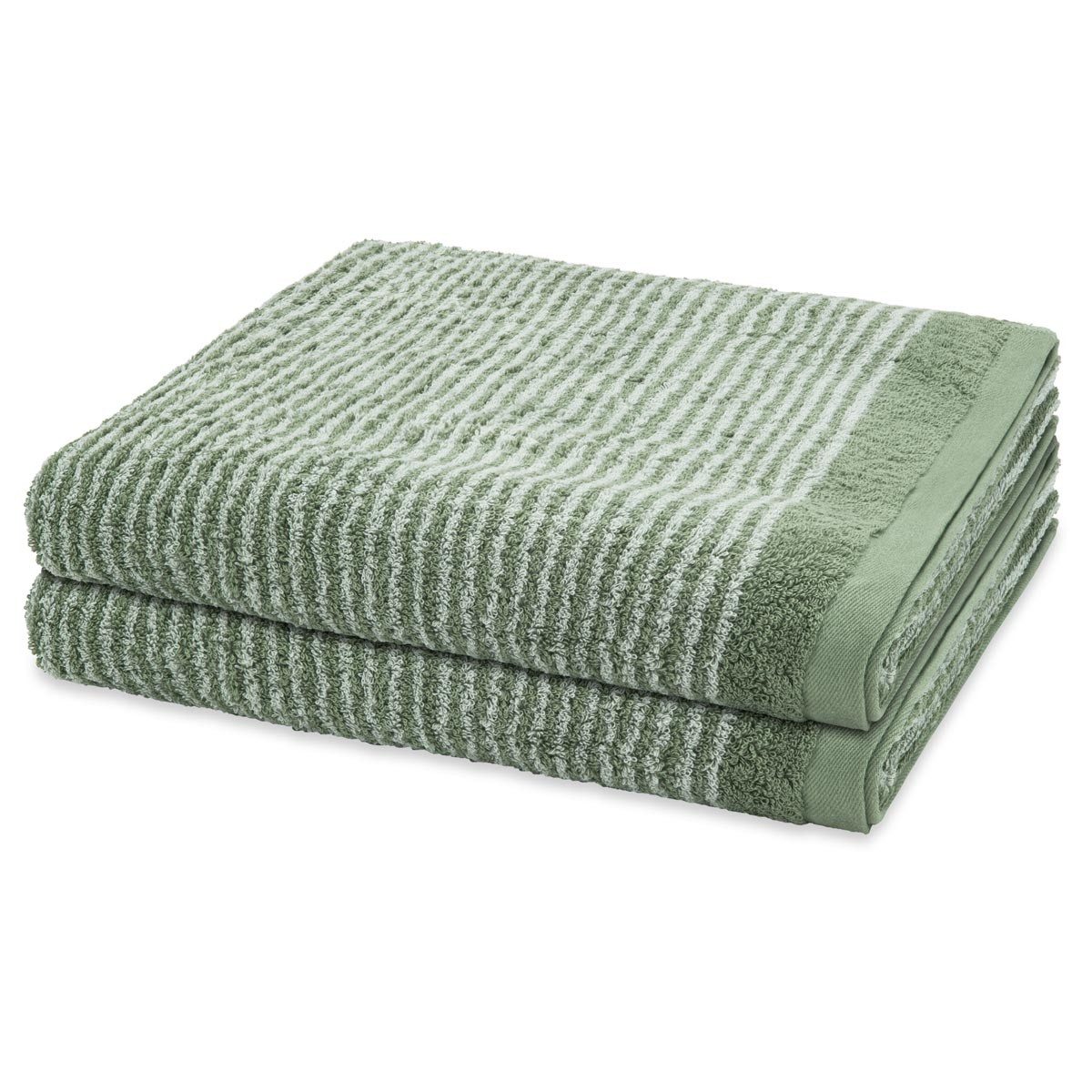 ROSS Handtuch Set Stripes, Frottee (Spar-Set, 2-St), 2 X Duschtuch im Set - Baumwolle - Saugstark