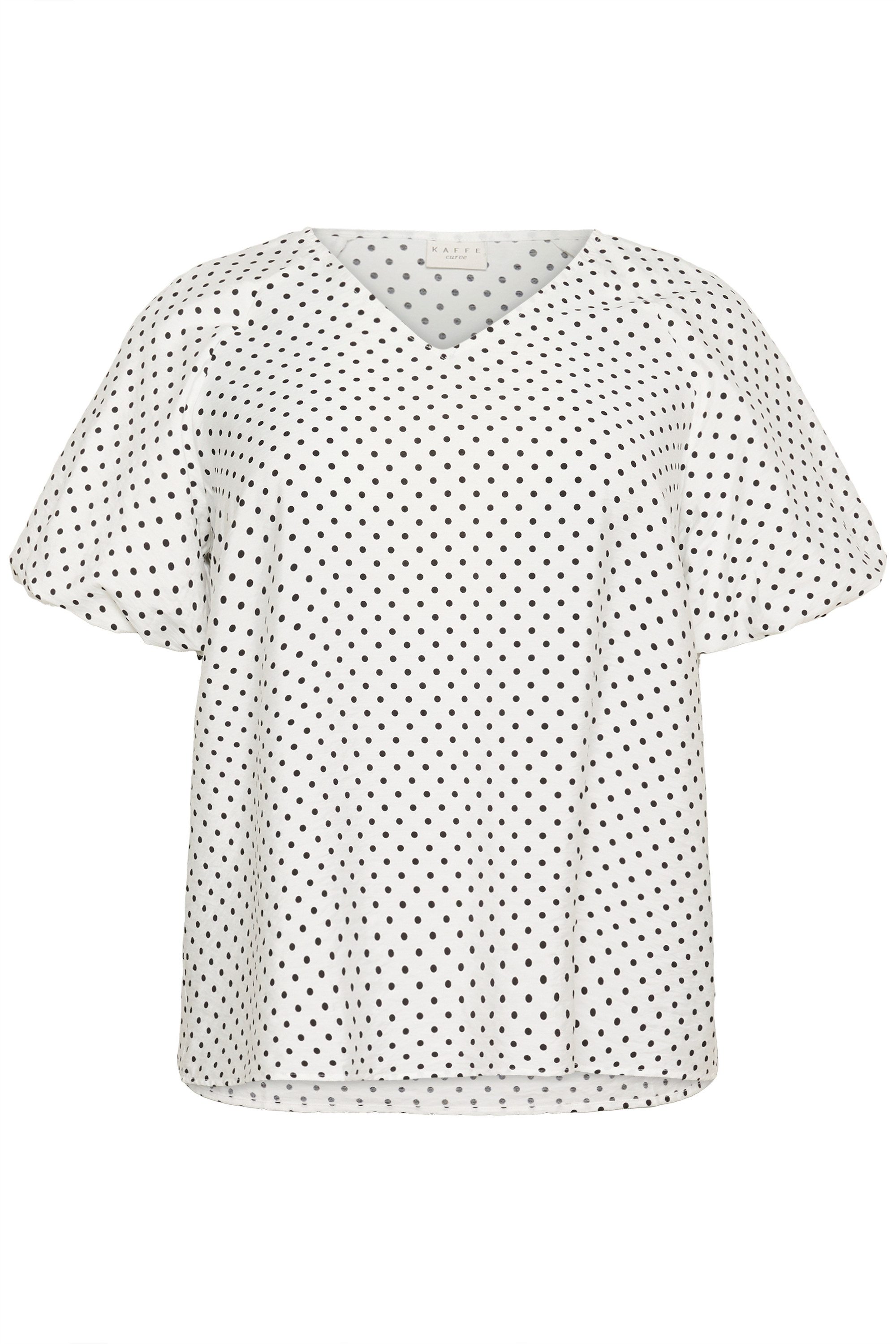 KAFFE Curve Kurzarmbluse Kurzarm-Bluse KCgina Große günstig online kaufen