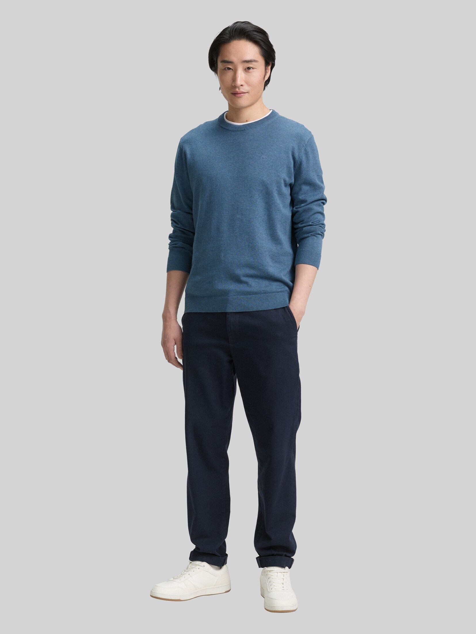 TOM TAILOR Strickpullover Pullover & Strickjacken Basic Strickpullover aus Baumwolle