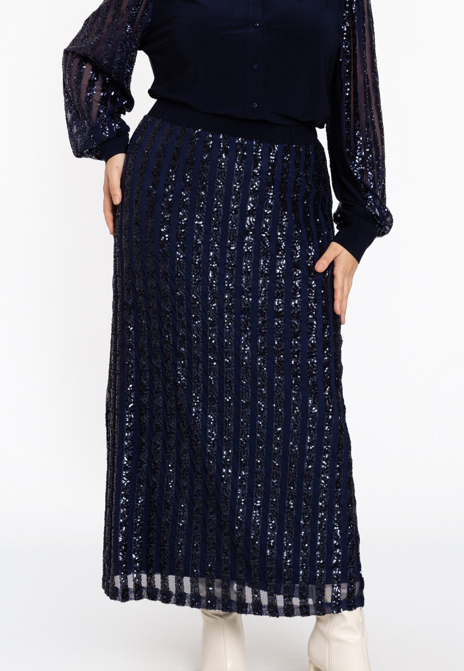 YOEK A-Linien-Rock Damen Rock mit Druck