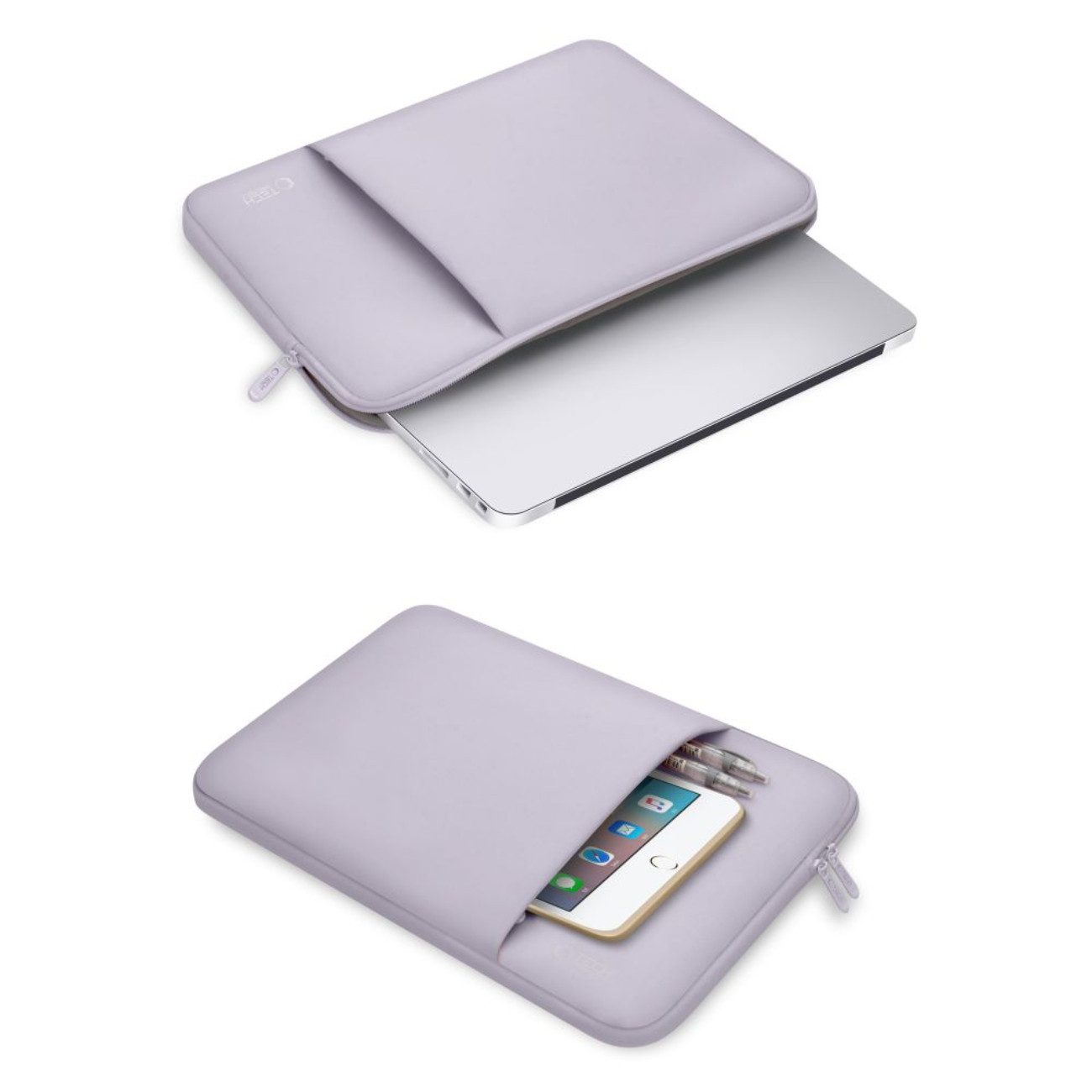 TECH PROTECT Laptoptasche für 15-16 Zoll (Einzelartikel, 1 x Tech-Protect Neopren-Laptoptasche), Weiche stoßdämpfende Neopren-Hülle mit kratzfestem Innenfutter – Bild 4 von 5