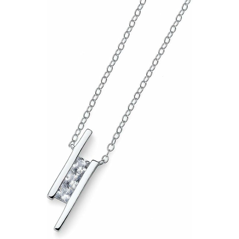 Oliver Weber Kette mit Anhänger Original necklace with crystal Foursquare 61135