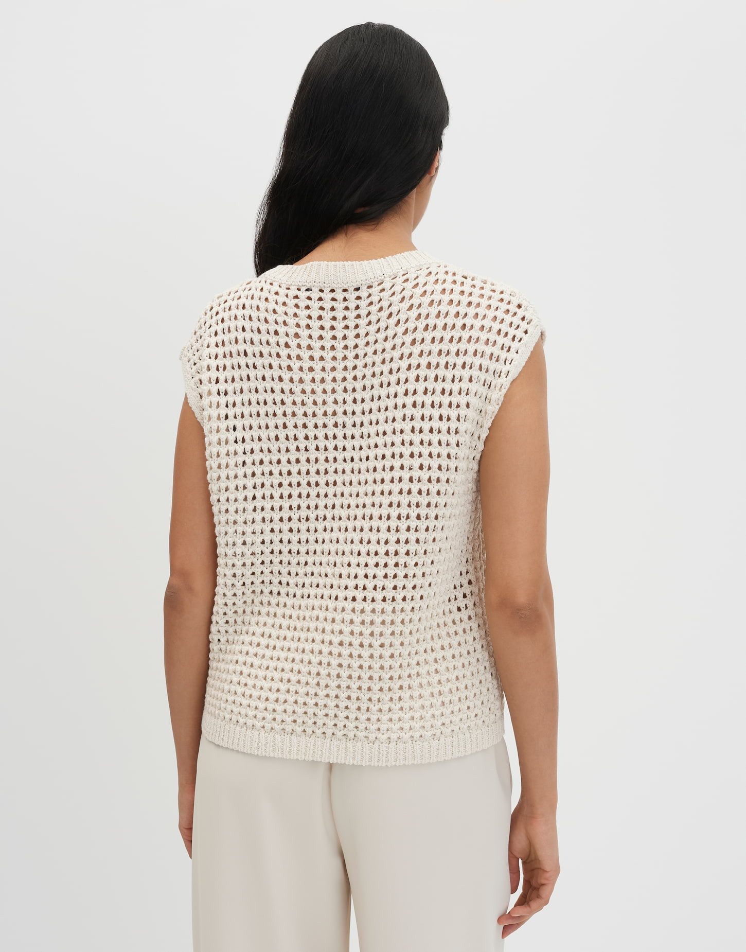 someday Strickpullover Tarisela aus Strick mit Häkelstruktur Mit Lochmuster und transparenter Optik für Sommerlooks