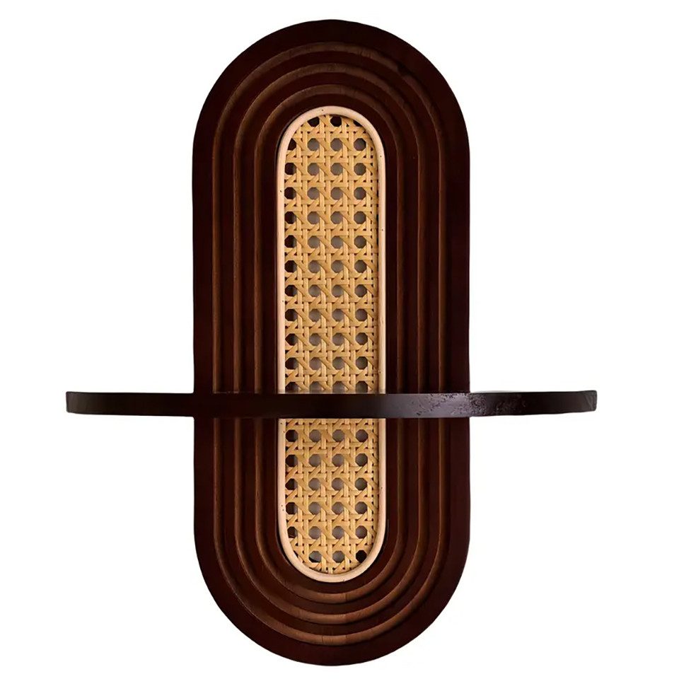 Coonoor Wandregal aus Holz im Mid-Century Modern Bohemian-Stil, 1-tlg., mit günstig online kaufen