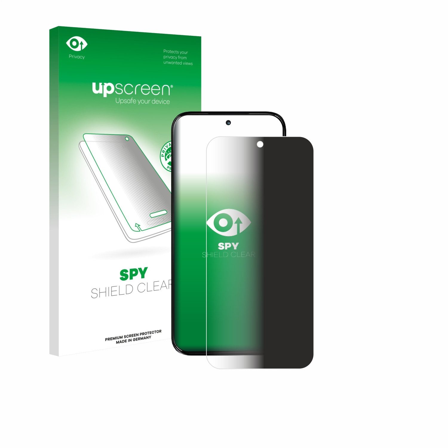 upscreen Displayschutzfolie Sichtschutzfolie für Motorola Moto G77, Anti-Spy Privacy Sichtschutz Blickschutzfolie Blaulicht-Schutz