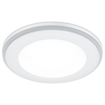 click-licht LED Einbauleuchte LED Einbauleuchte Aura in Weiß-Matt 5w 450lm 82mm, keine Angabe, Leuchtmittel enthalten: Ja, fest verbaut, LED, warmweiss, Einbaustrahler, Einbauleuchte