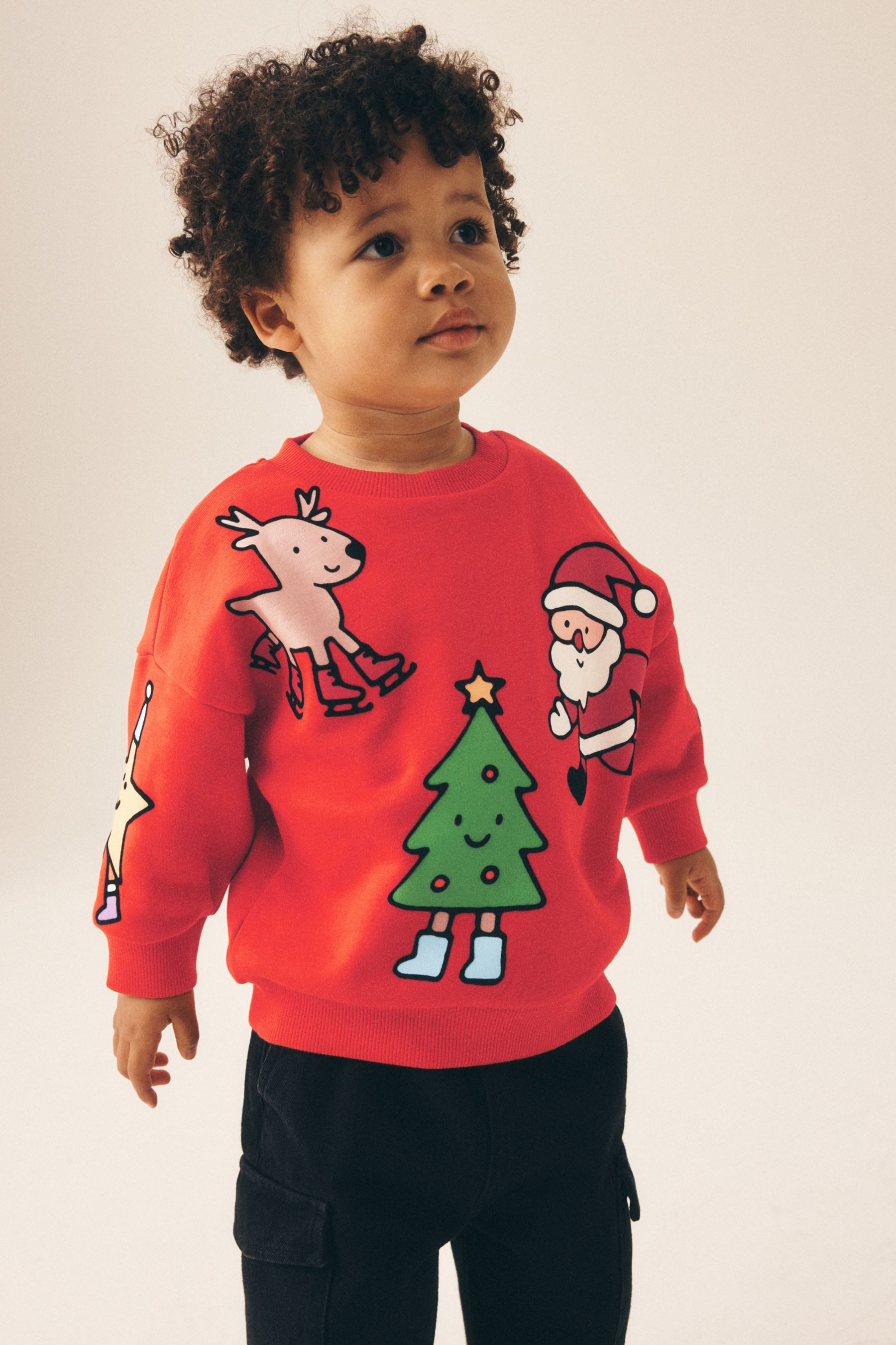Next Sweater Rundhals-Sweatshirt mit Rücken-Print (1-tlg)