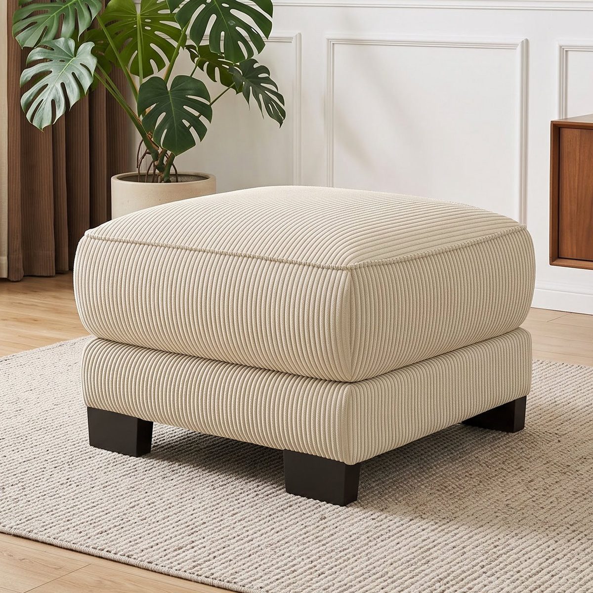 Odikalo Sofa Modulares Sofa Ecksofa Lendenkissen Cordbezug Wohnzimmer und Wohnung, mit modularem Rahmendesign, ideal für Wohnzimmer und Wohnung