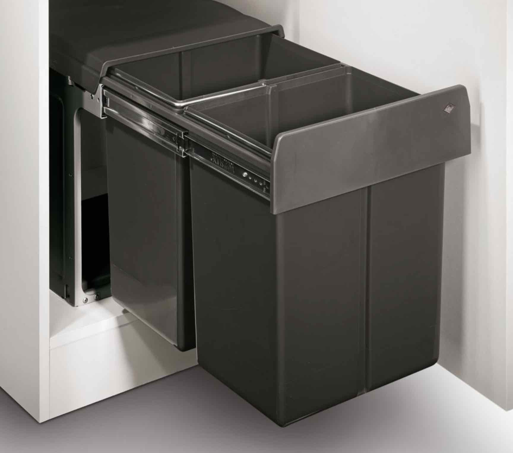 WESCO Einbaumülleimer WESCO® PROFILINE Double-Master Maxi 40 DT Abfallsammler