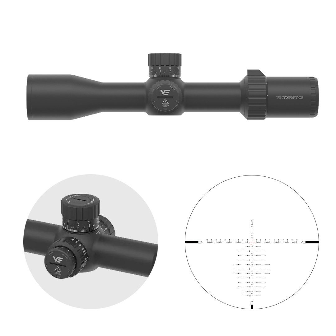Vector Optics Vector Optics SCFF-79 Tauron 4-16x44 HD MIL FFP Zielfernrohr (Ideal für Jagd, Sport und Airsoft)